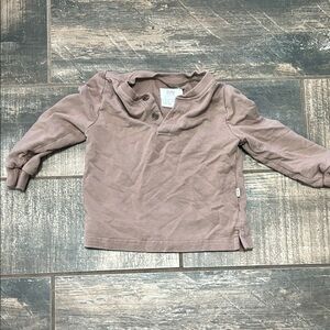Little Sleepies Long-Sleeve Henley Top - Mauve Brown